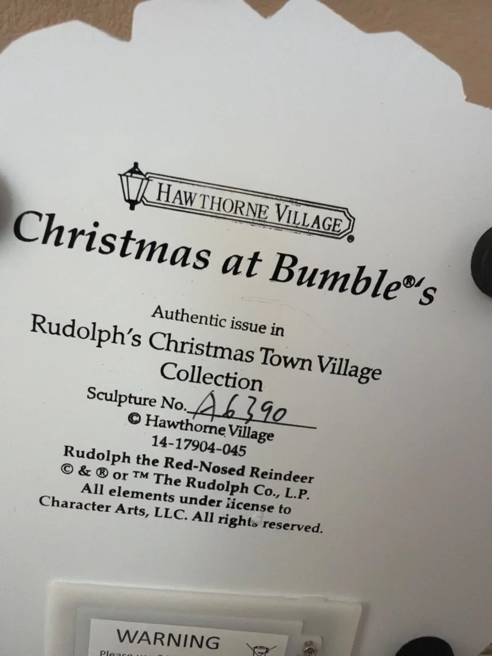 Hawthorne Village Rudolph's Town Abominable Snowman Christmas at Bumble's NEW - Picture 13 of 16